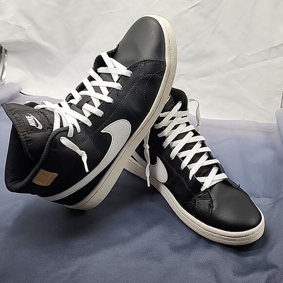 ●NIKE●STYLE : COURT ROYAL 2 MID SNEAKERS IN BLACK ⚫️ IN GUC MENS 11.5 ☆AWESOME☆ - Picture 16 of 16